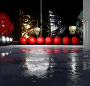 Sphere light source, ray tracing